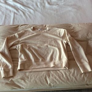 Pinspark Ivory Softstreme Crew Neck Super Soft Long Sleeve Sweatshirt, Medium